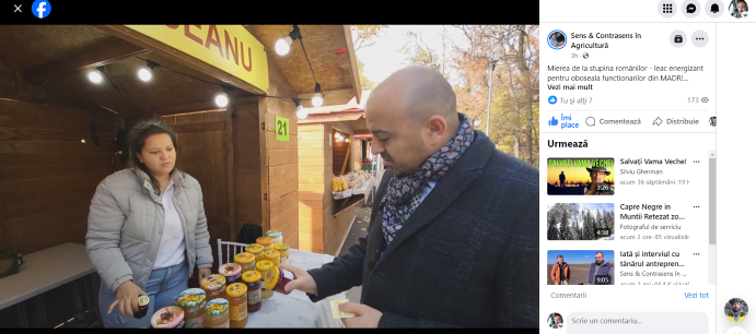 ”Viața la minister e extenuantă și avem nevoie de energizante”, secretar de stat în Ministerul Agriculturii, la standul unui apicultor participant la Târgul Produselor din Balcani