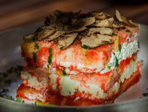 tiramisu sarat, tiramisu cu trufe, tiramisu de Obor, bistronomie romaneasca