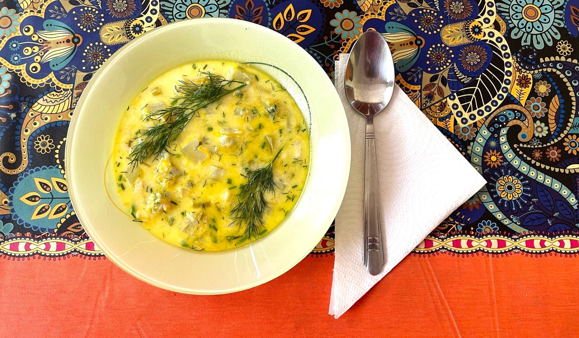 ciorba de dovlecei, ciorba de vara, reteta de vara, ciorba rece