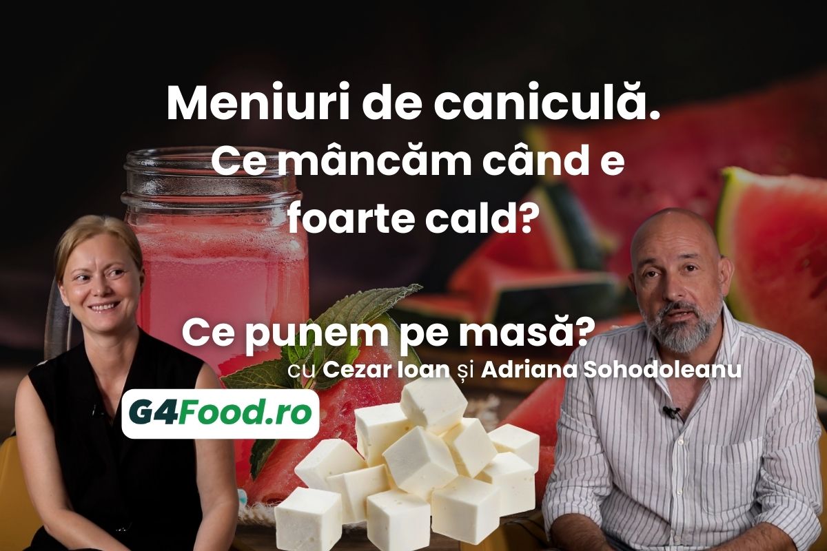 ce punem pe masa, meniuri de canicula, adriana sohodoleanu, cezar ioan