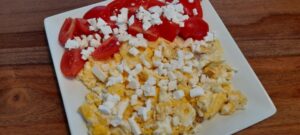 retete, retetele juanitei, omleta, oua, papara, slaninuta afumata