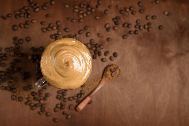 cremă de cafea cafea rece desert cu cafea desert rece frappe iced coffe affogato al caffe