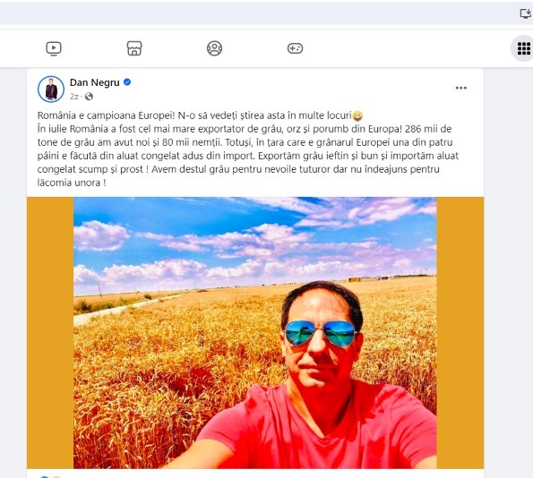 Dan Negru, aluat congelat, cereale 