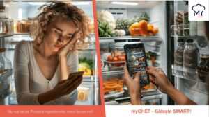 aplicație, myCHEF, gătit, tehnologie, retete, IA