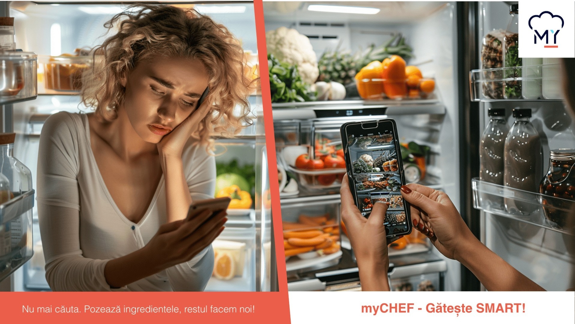 aplicație, myCHEF, gătit, tehnologie, retete, IA