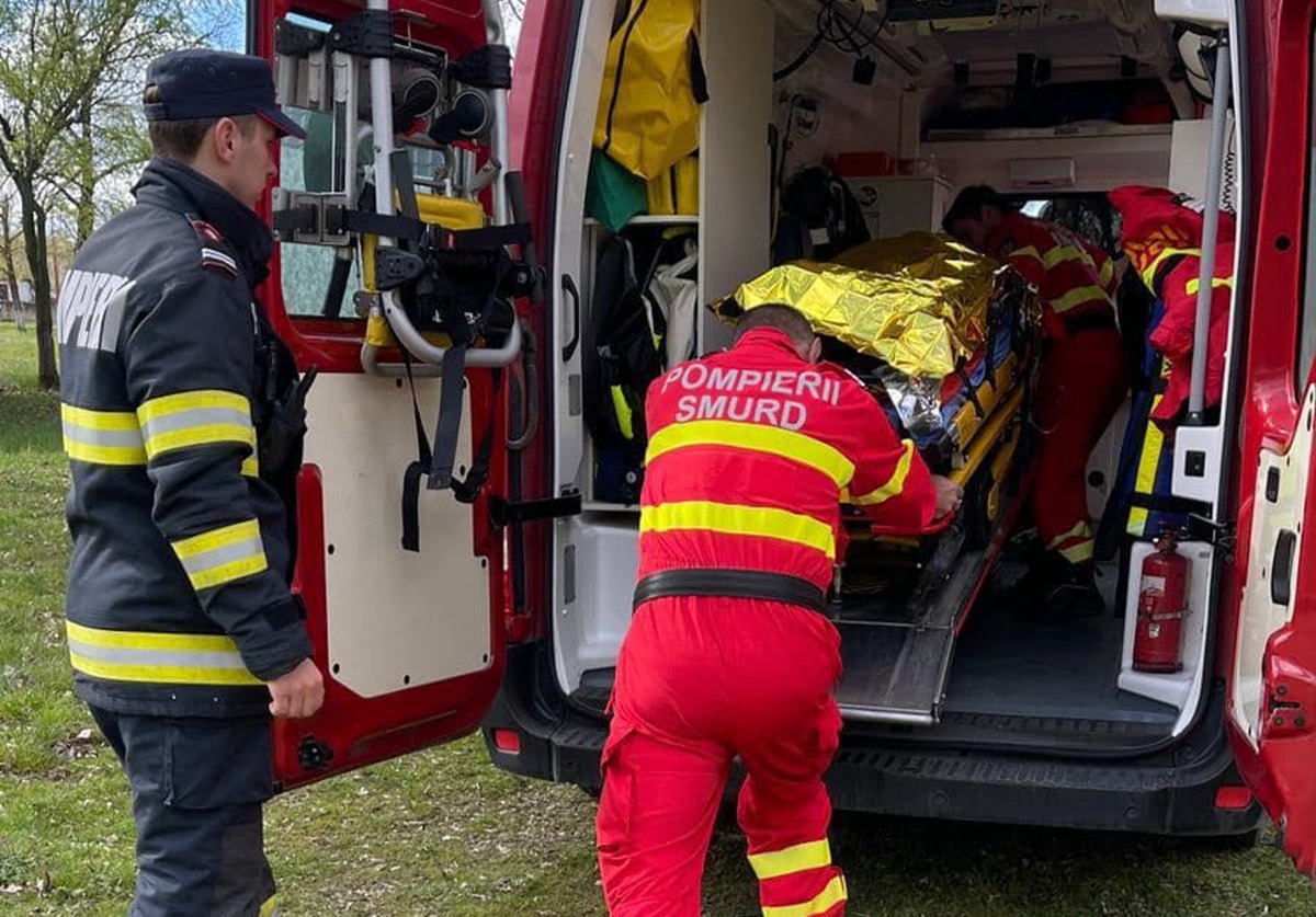 Bărbatul a ajuns la spital