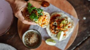 taco, Mexico City, coriandru, seceta