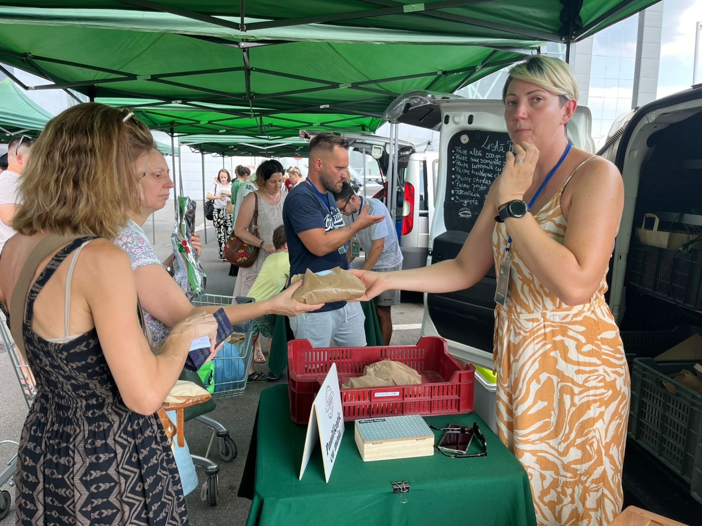 Teodora Barabș produce pâine cu maia