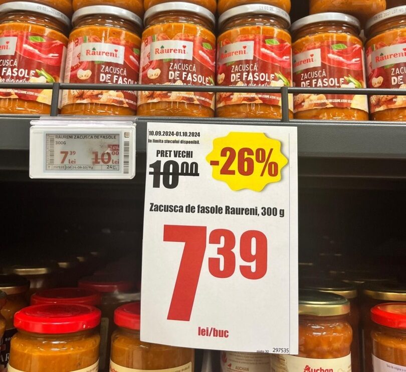 analiza, auchan, zacusca, alimentatie, preturi