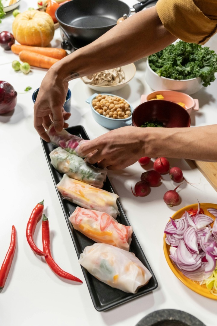 foi de hartie, spring rolls