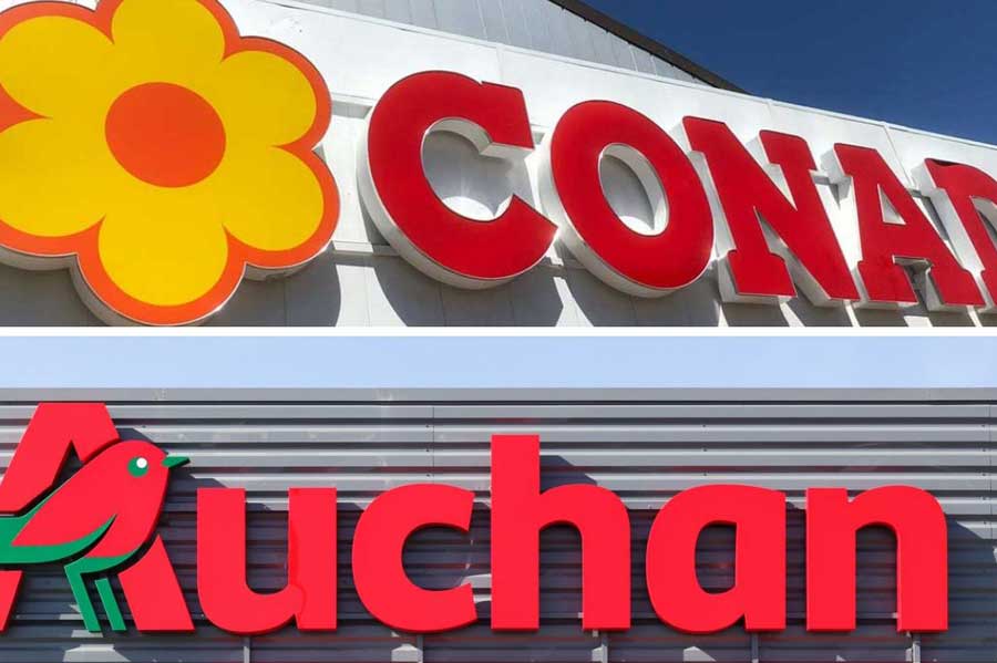 retail ancheta Italia, Conad, Auchan