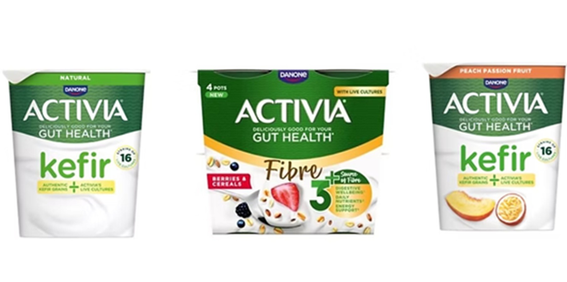 Noi sortimente de chefir și fibre de la Activia, Danone