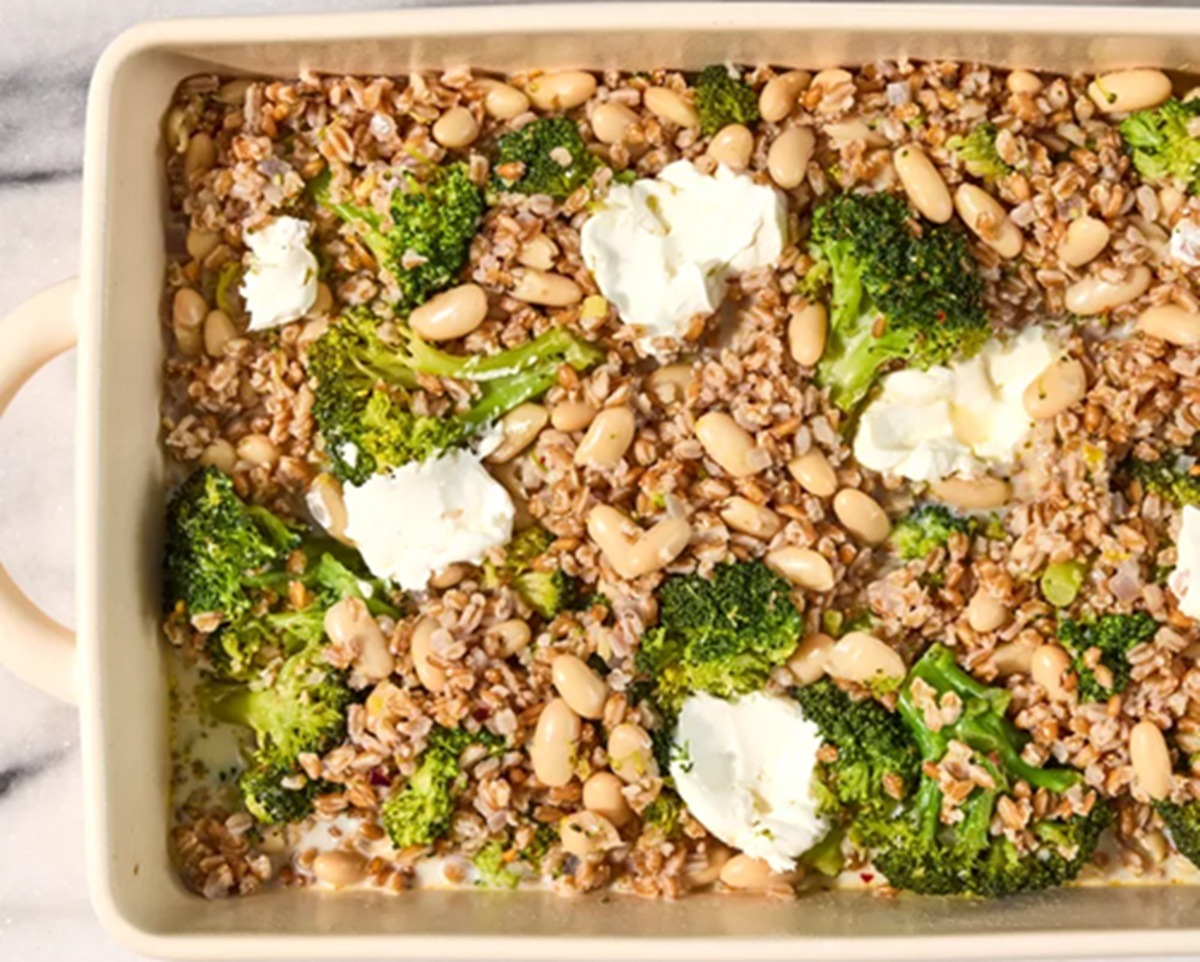 Fasole albă cu broccoli, lămâie și parmezan