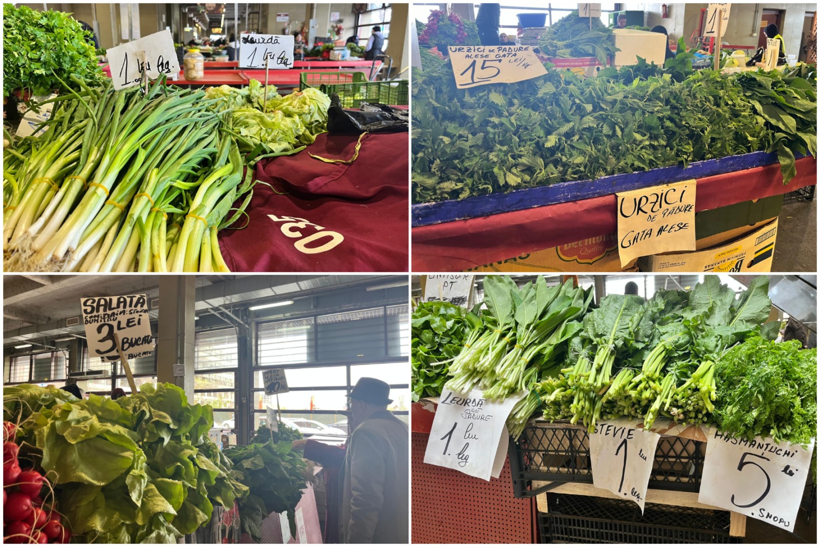 Piața Obor, legume, prețuri