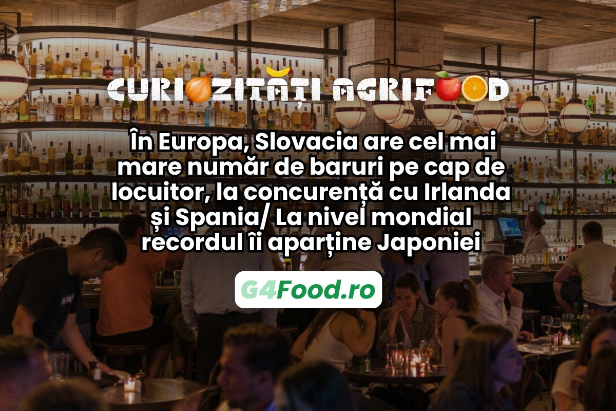 Curiozități agrifood Slovacia cel mai mare număr de baruri pe cap de locuitor