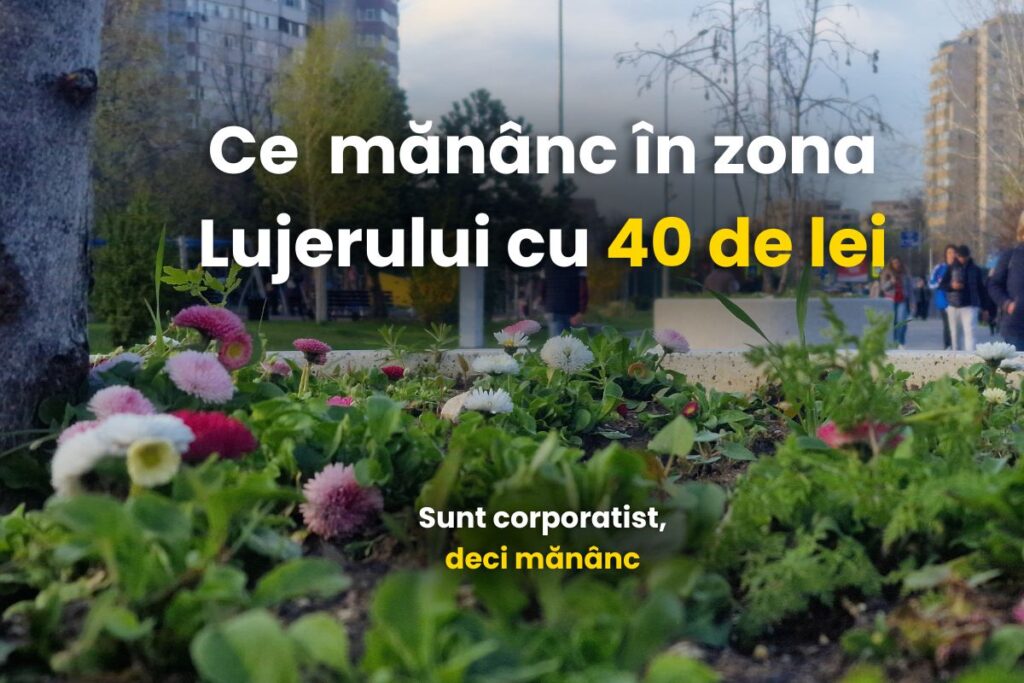 40 de lei, sunt corporatist, zona Lujerului