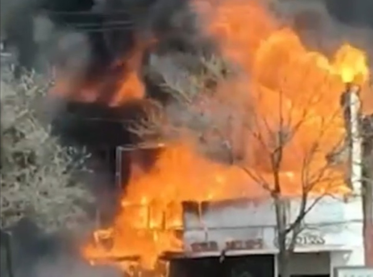 Incendiu la un restaurant