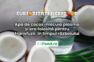 apa de cocos a fost folosita pentru transfuzii