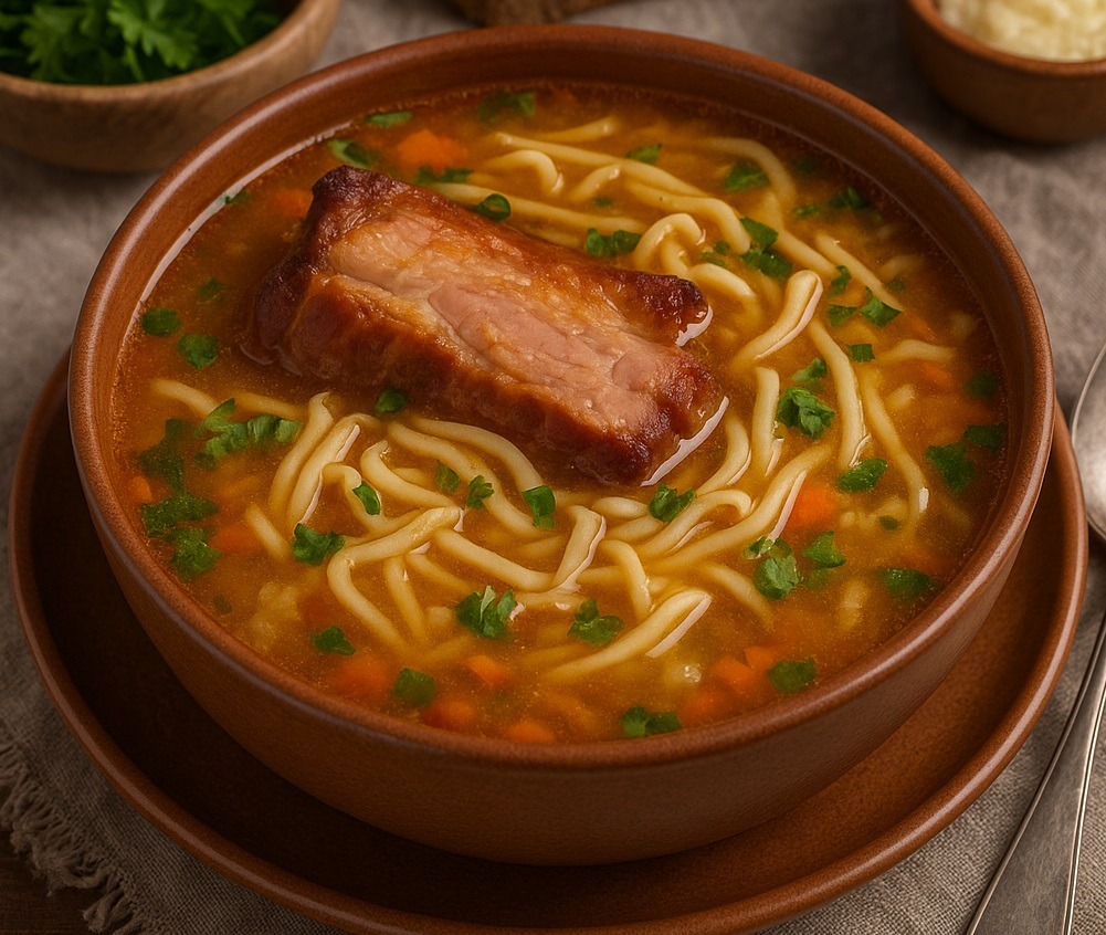 bors moldovenesc cu afumatura