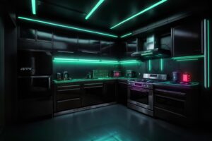 Dark kitchen
