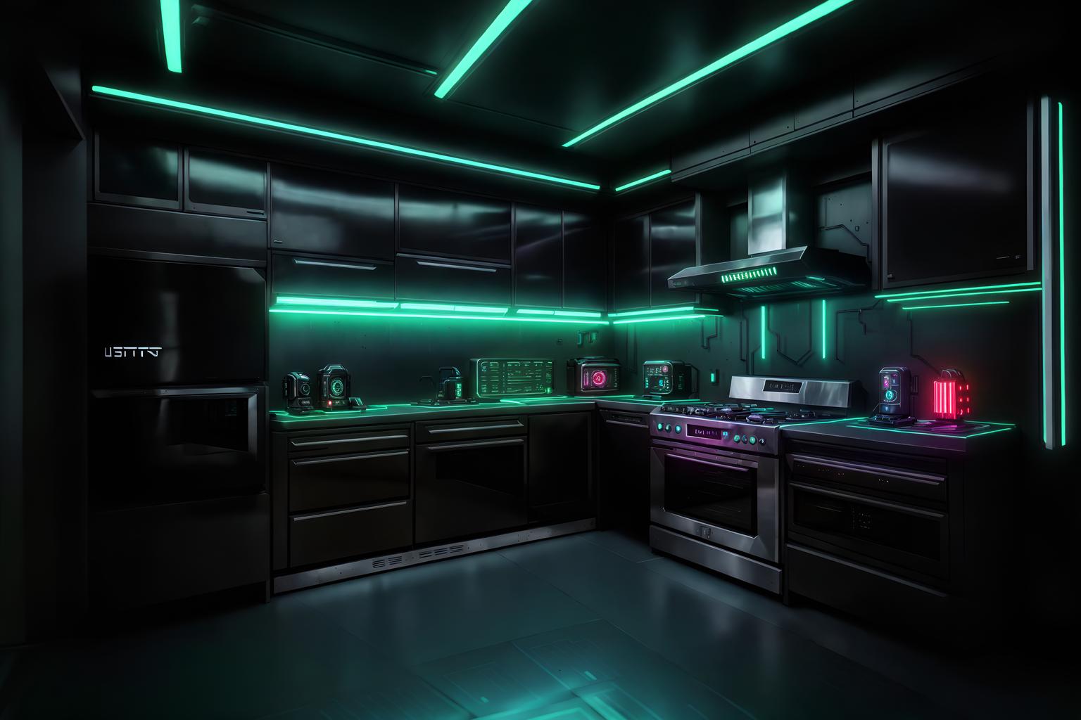 Dark kitchen