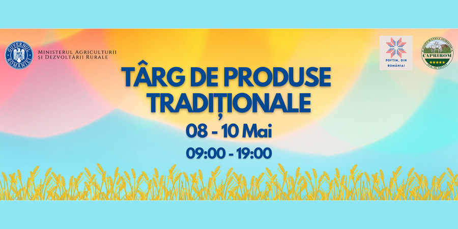 targ cu produse traditionale in curtea MDAR