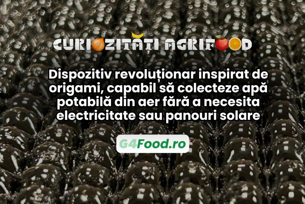 Dispozitivul colecteaza apa din aer fara electricitate sau panouri solare