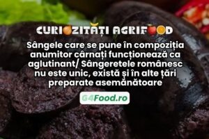 Sângele care se pune în compoziția de sangerete, morcilla si alti cârnați funcționează ca aglutinant