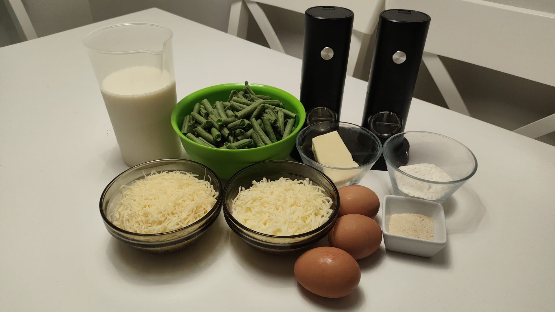 soufle de fasole verde