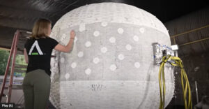 habitatele gonflabile au bucatarie si gradina interioara