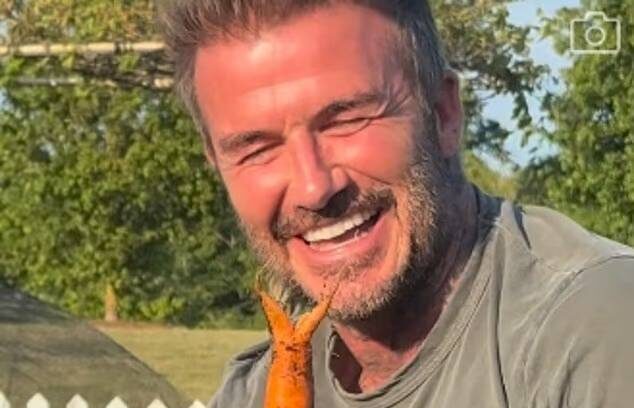 David Beckham e dezamăgit de morcovul său