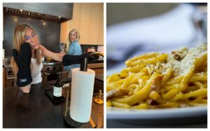 pastele carbonara ale lui Jennifer Aniston sunt ușoare și gustoase și nu conțin niciun strop de smântână ca si rețeta clasică italiană