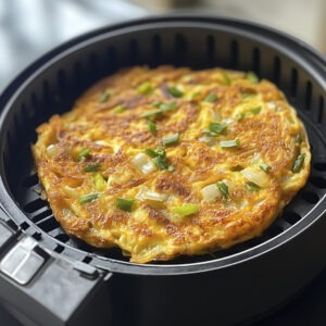 Omletă rapidă gătită la airfyer