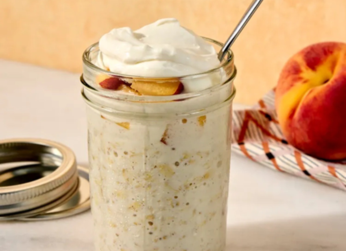 Ovăz cu piersici, rețetă de mic dejun