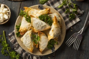Plăcintă la tigaie, Spanakopita