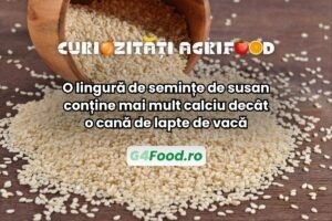 O lingură de semințe de susan poate avea mai mult calciu decât o cană de lapte