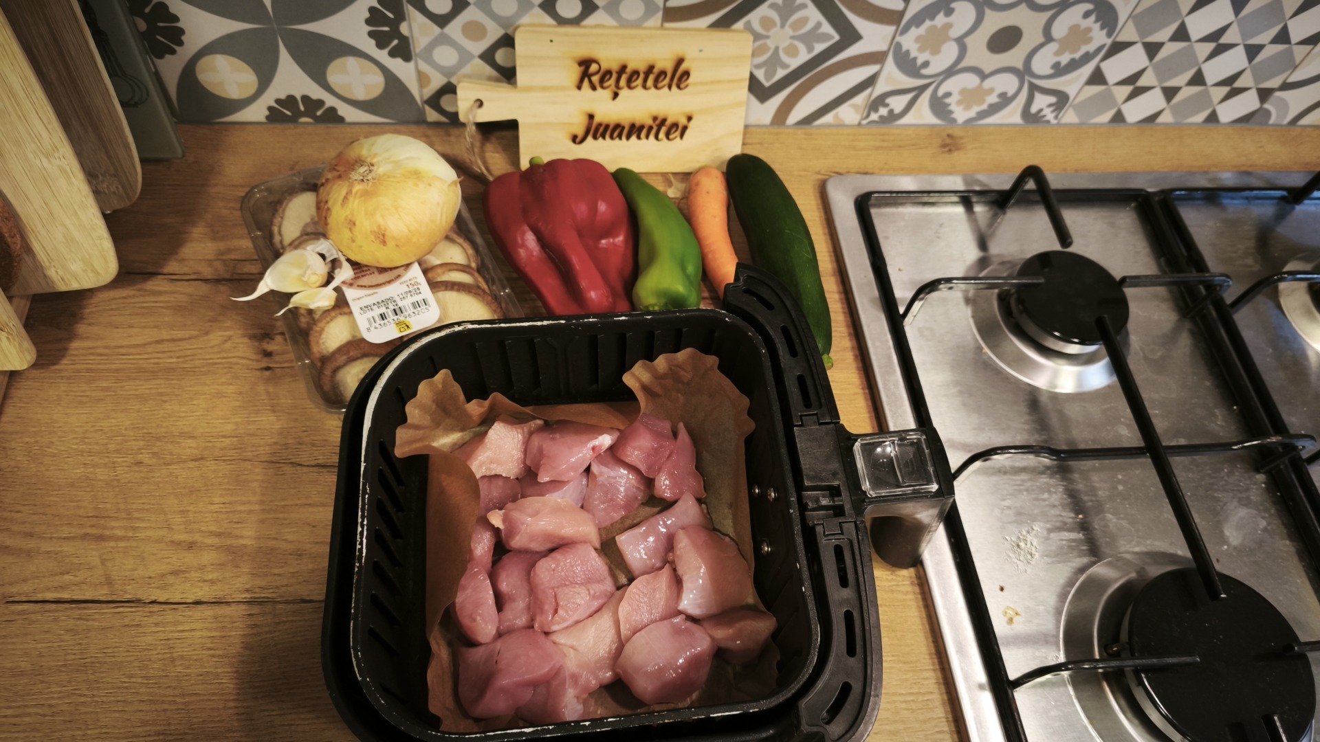 curcan cu legume friteuza