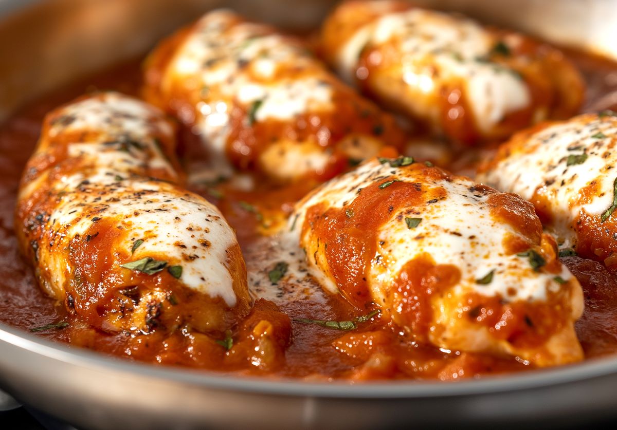 carne de pui alla pizzaiola, reteta rapida si savuroasa de vara