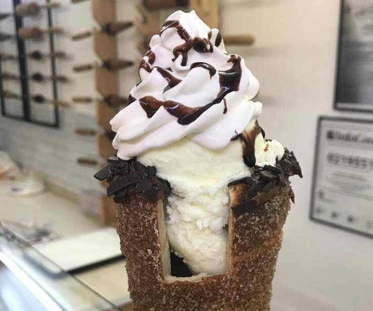 Înghețata în cornet de kurtos