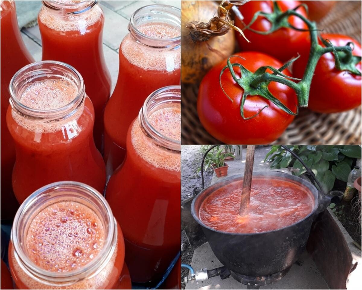 Sucul de roșii se vinde la Buzău cu 3,50 lei/litru