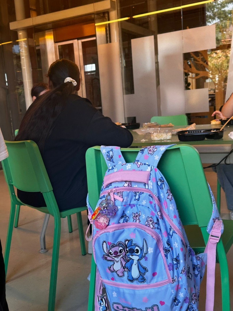 un elev cu spatele sta pe scaun la birou