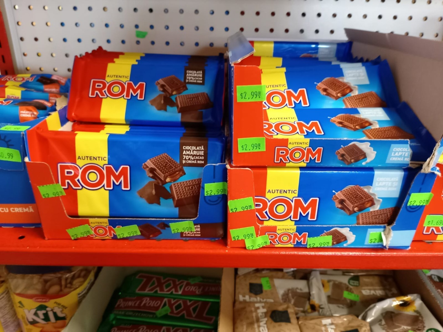 ciocolata rom in magazinul din Canada
