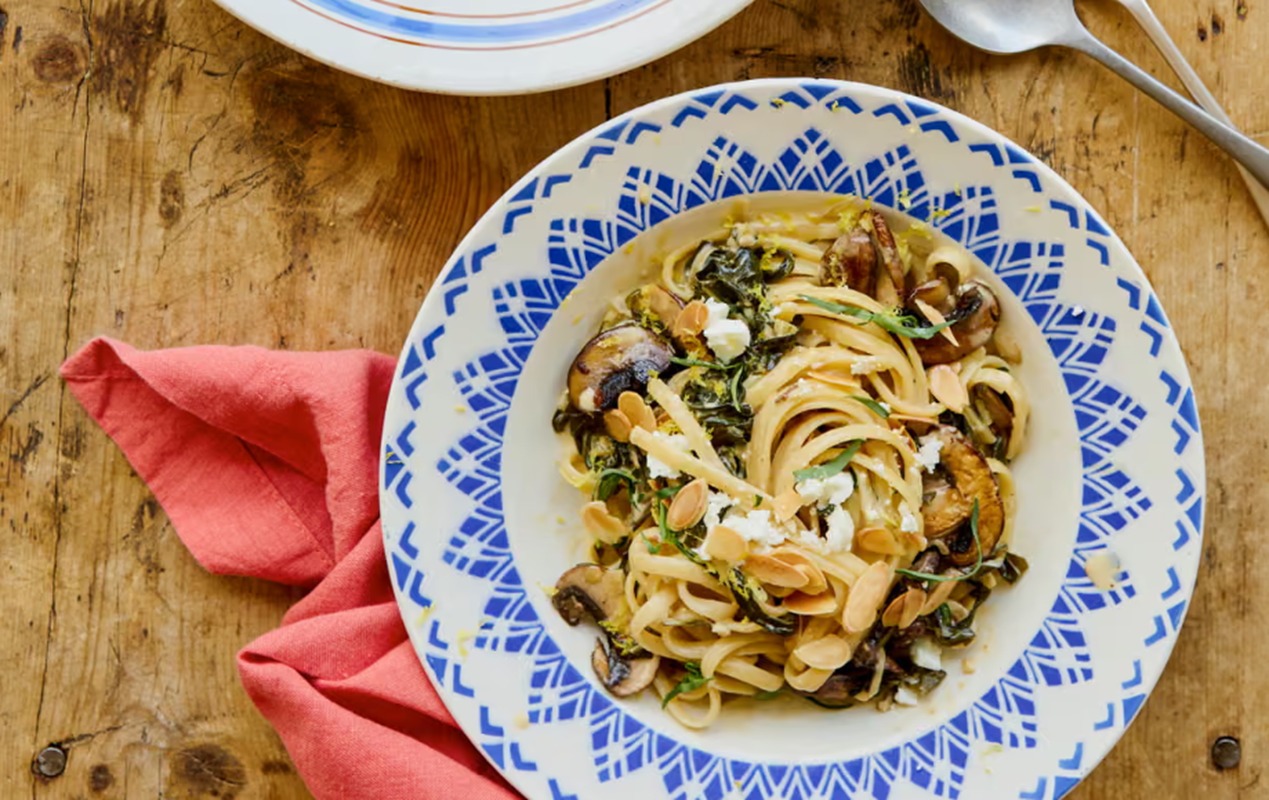 Linguine cu ciuperci